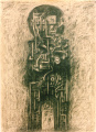 Totem - Pencil on paper