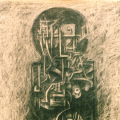 Totem - Pencil on paper